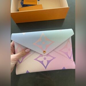 NIB AUTHENTIC LOUIS VUITTON KIRIGAMI POCHETTE LOGO MONOGRAM BAG